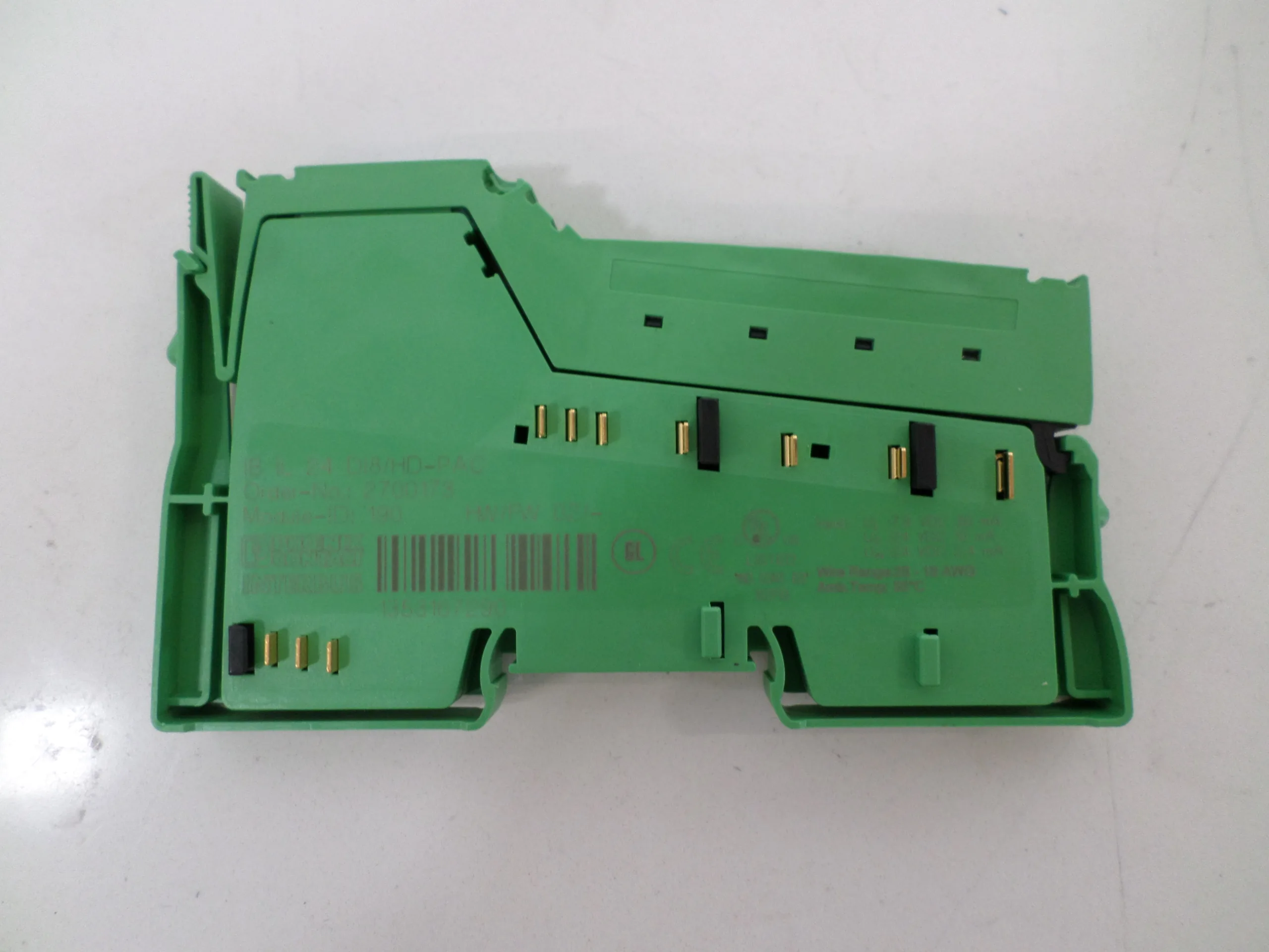 Phoenix Contact 2700173 IB IL 24 DI8/HD-PAC Inline Digital Input Module ...