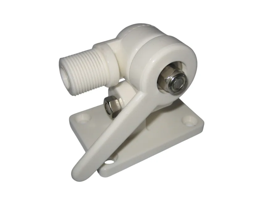D Lilly 206B Nylon White 4 Way Ratchet Mount for VHF Antenna *NEW* W/HARDWARE - Image 4