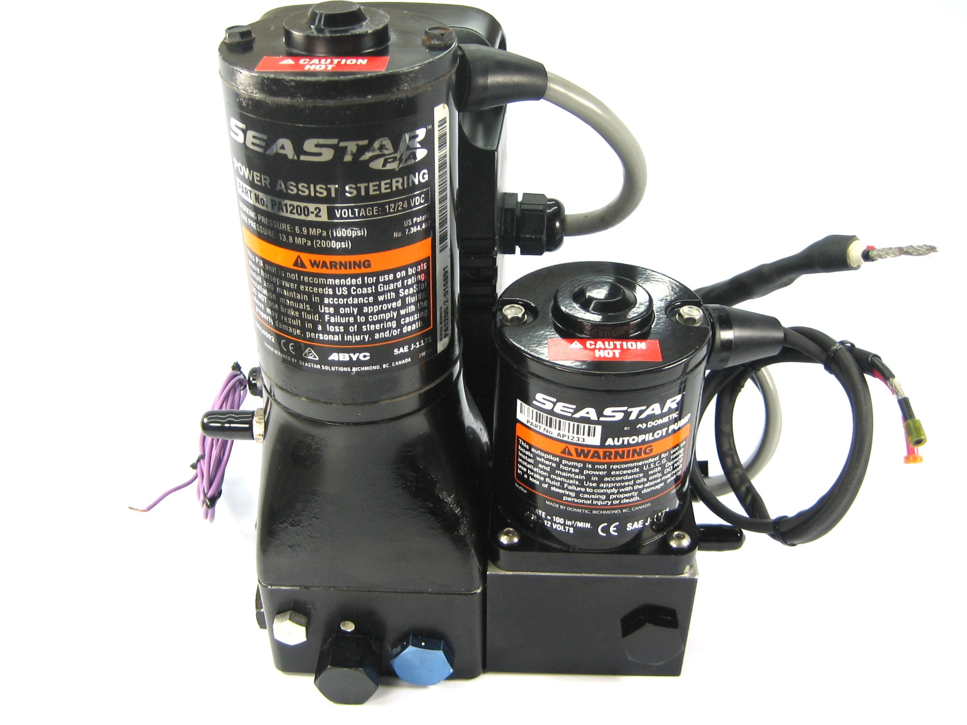 Seastar PA12002 Power Assist Steering With AP1233 12/24 VDC Max