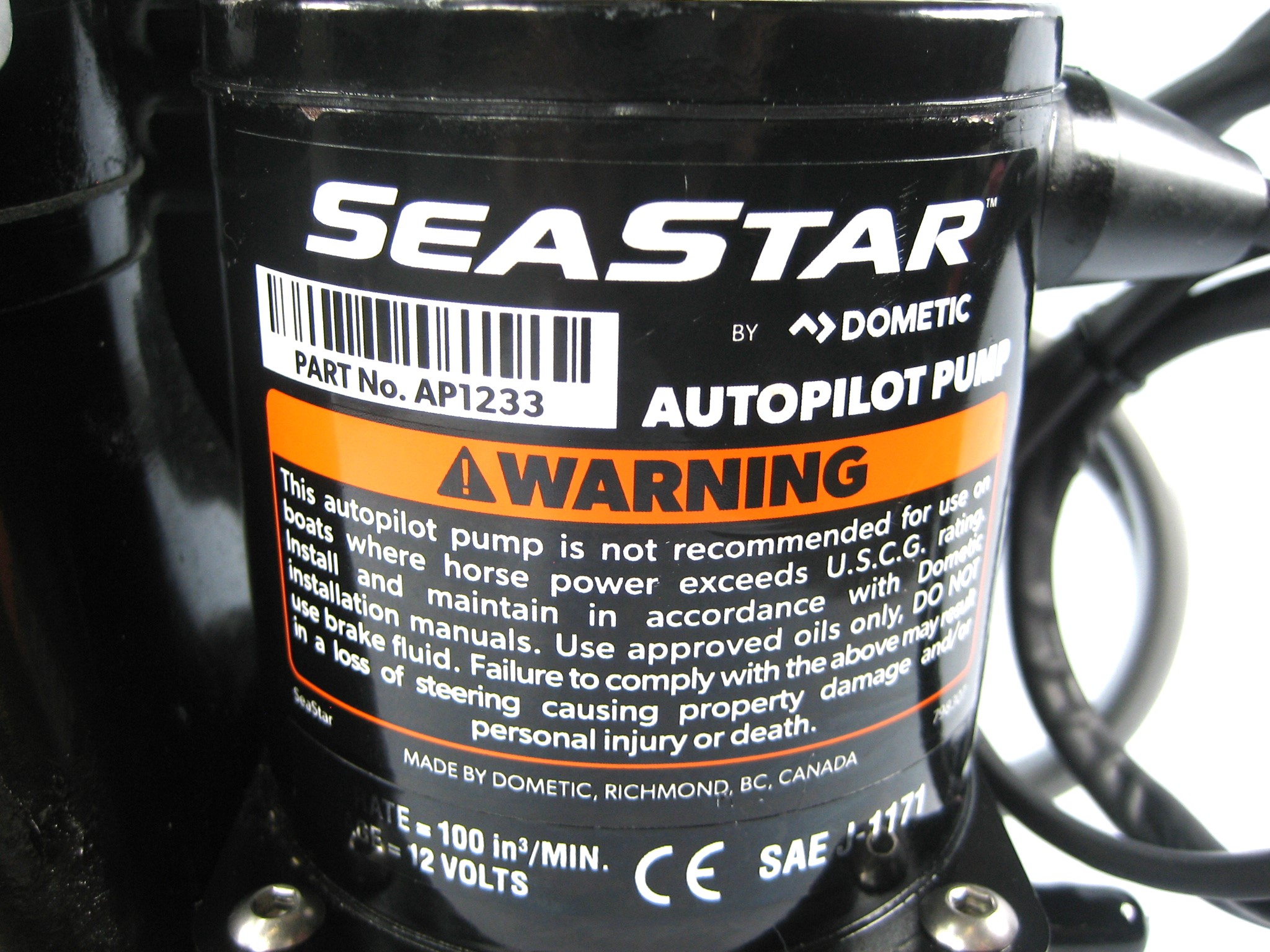 Seastar PA12002 Power Assist Steering With AP1233 12/24 VDC Max Marine Electronics