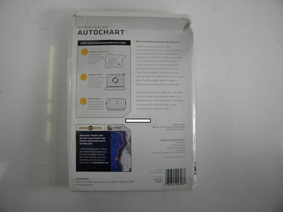 Humminbird AutoChart DVD PC Mapping Software w/Zero Lines Micro Card 600031-1 - Image 4