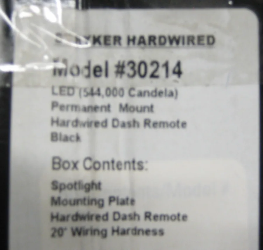 GoLight 30214 Stryker LED Permanent Mount Hard Wired Dash Remote Spotlight Black - Image 7