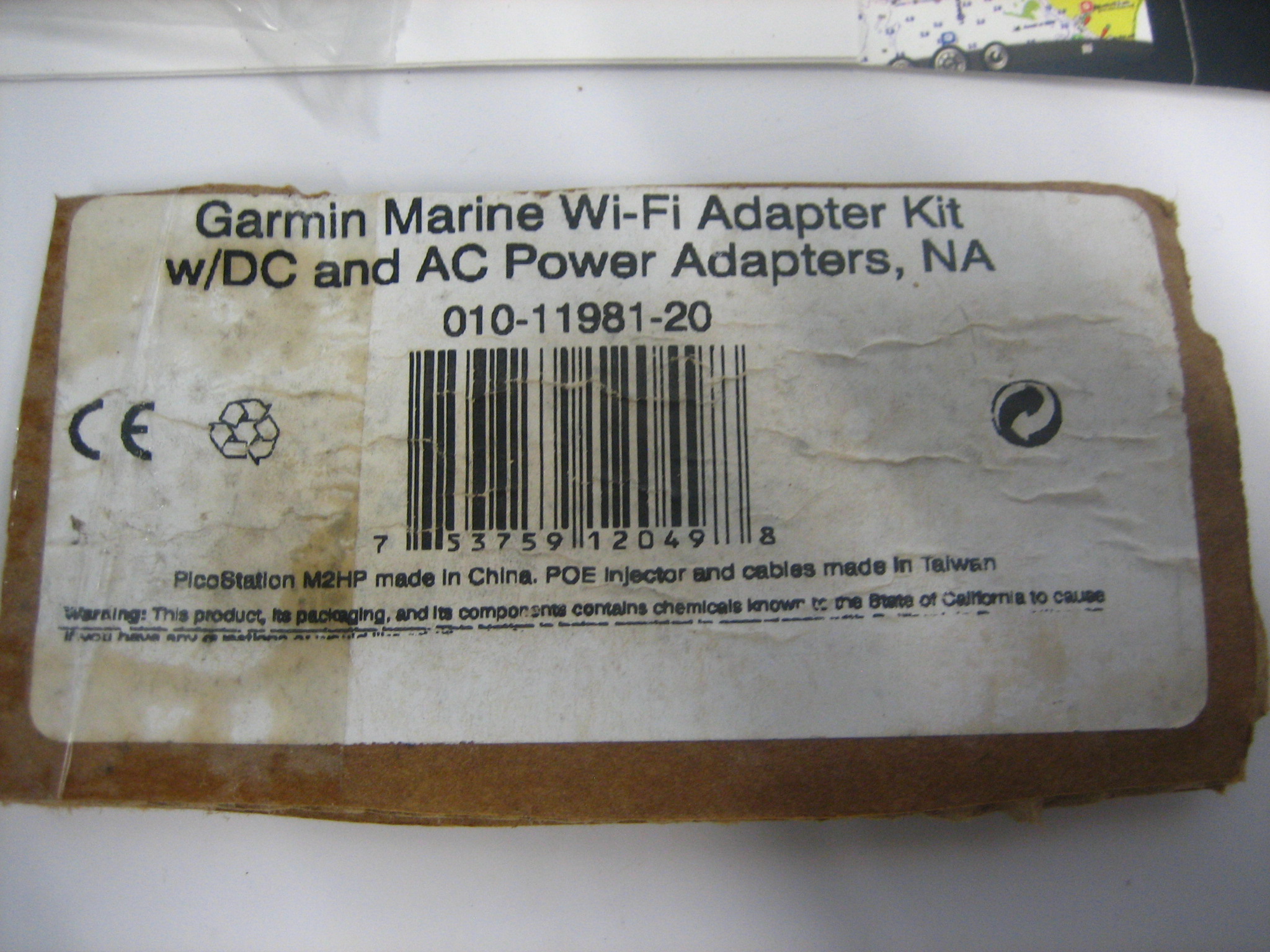 Garmin 0101198120 *NEW* Marine Wifi Adapter Kit w/DC and AC Power Adapters Max Marine
