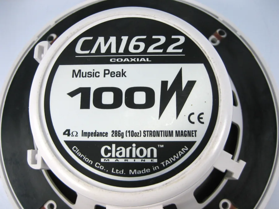 Clarion CM1622 Marine Coaxial 6.5” Speakers & .75” Tweeters - Image 7