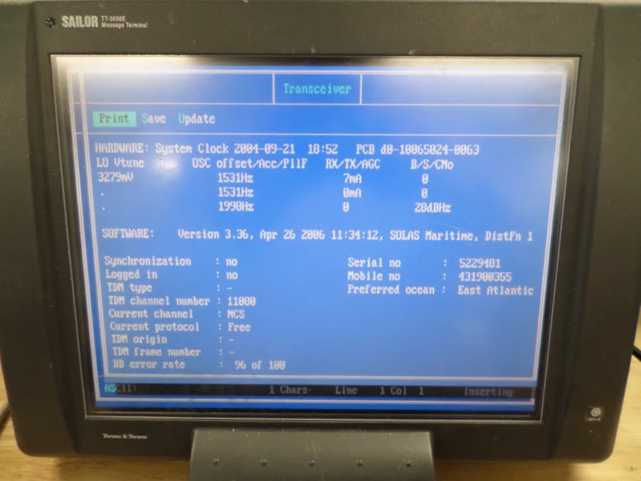 Sailor TT-3606E Data Terminal for TT-3020 and H2095C GMDSS Systems - Image 5