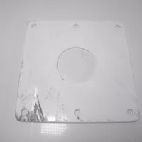 SeaView Aluminum Backing Plate for Radar Mast Mounts with 10"x10" Base Plate - Serviceable Condition