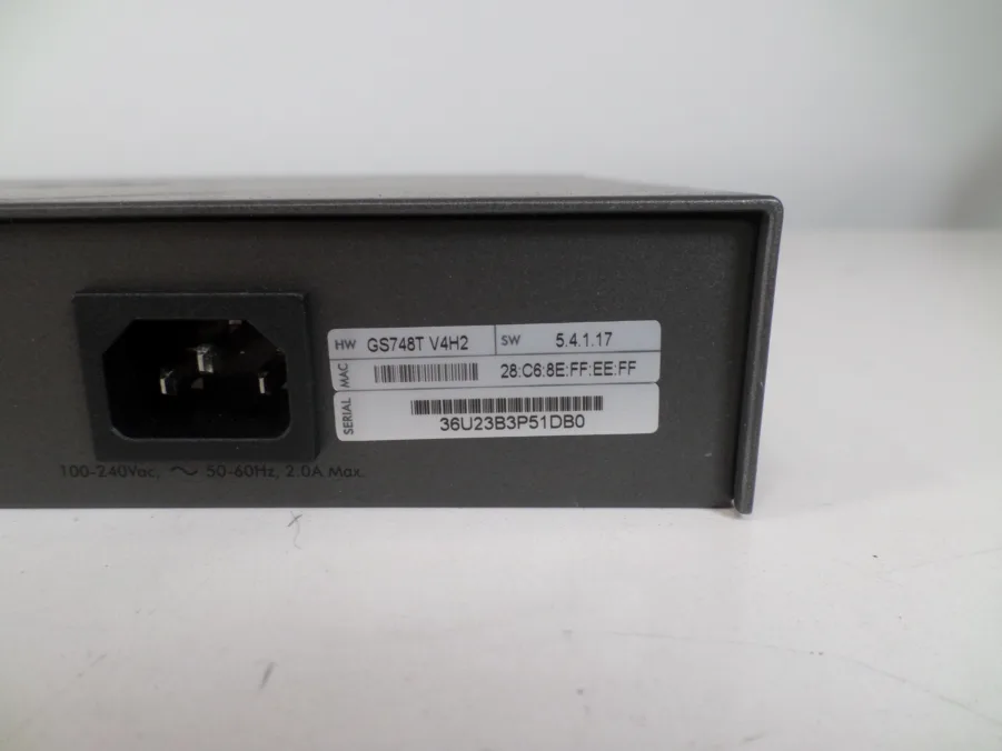 Netgear Prosafe GS748T Enterprise Grade Rackmount 48-Port Switch - Image 5