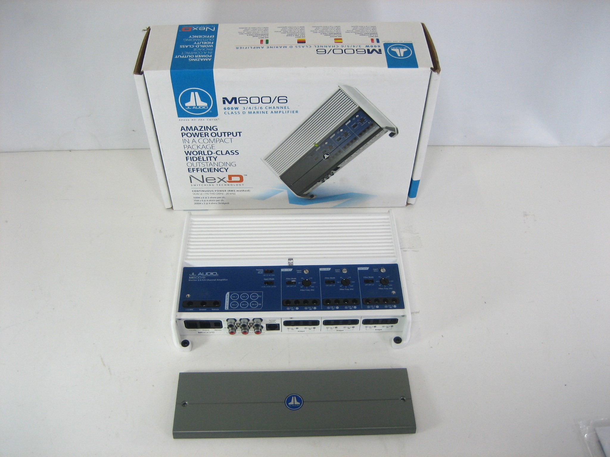 JL AUDIO M600/6 FullRange Marine Amplifier 6CH 600Watts Max Marine
