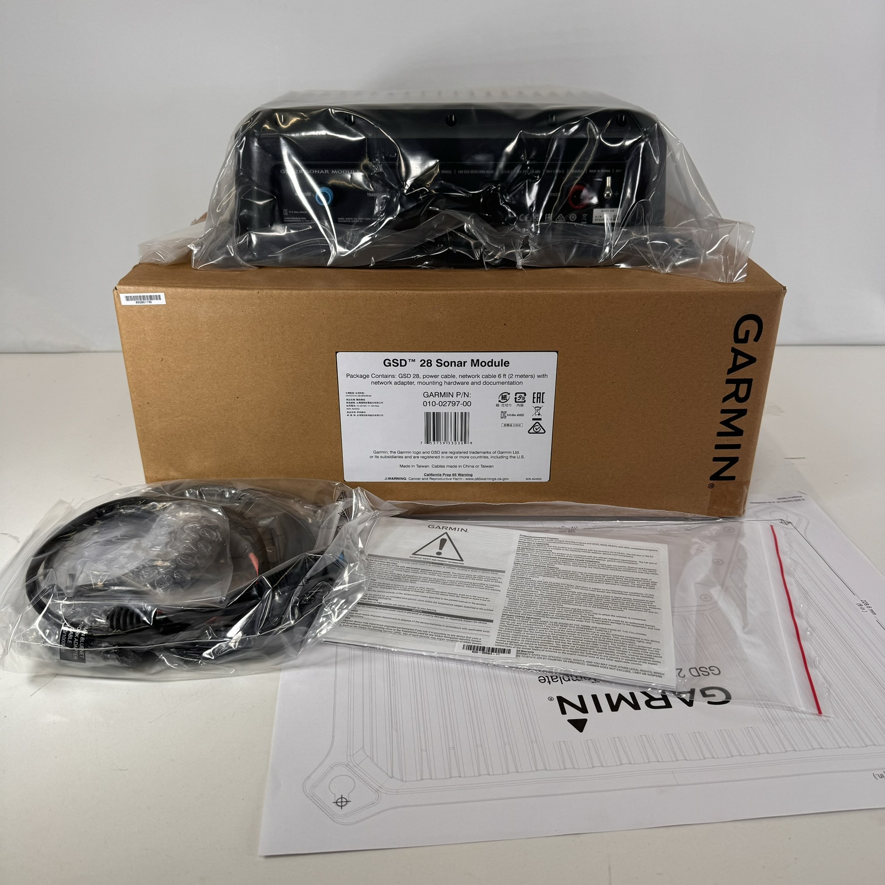 Garmin GSD28 300W3kW CHIRP Network Sonar Module NEW Max Marine