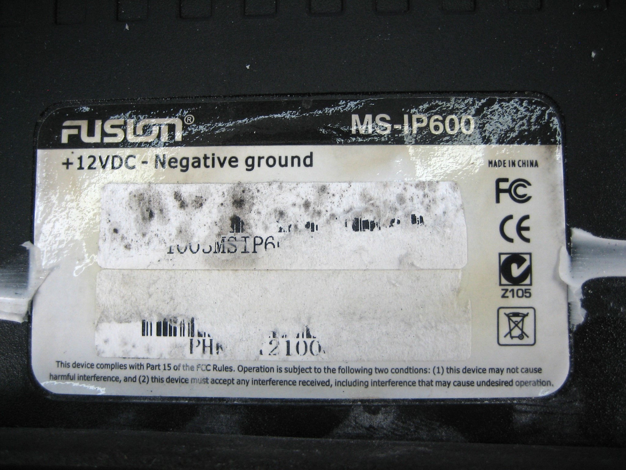 Fusion MSIP600 Marine Entertainment Stereo System For ipod Max