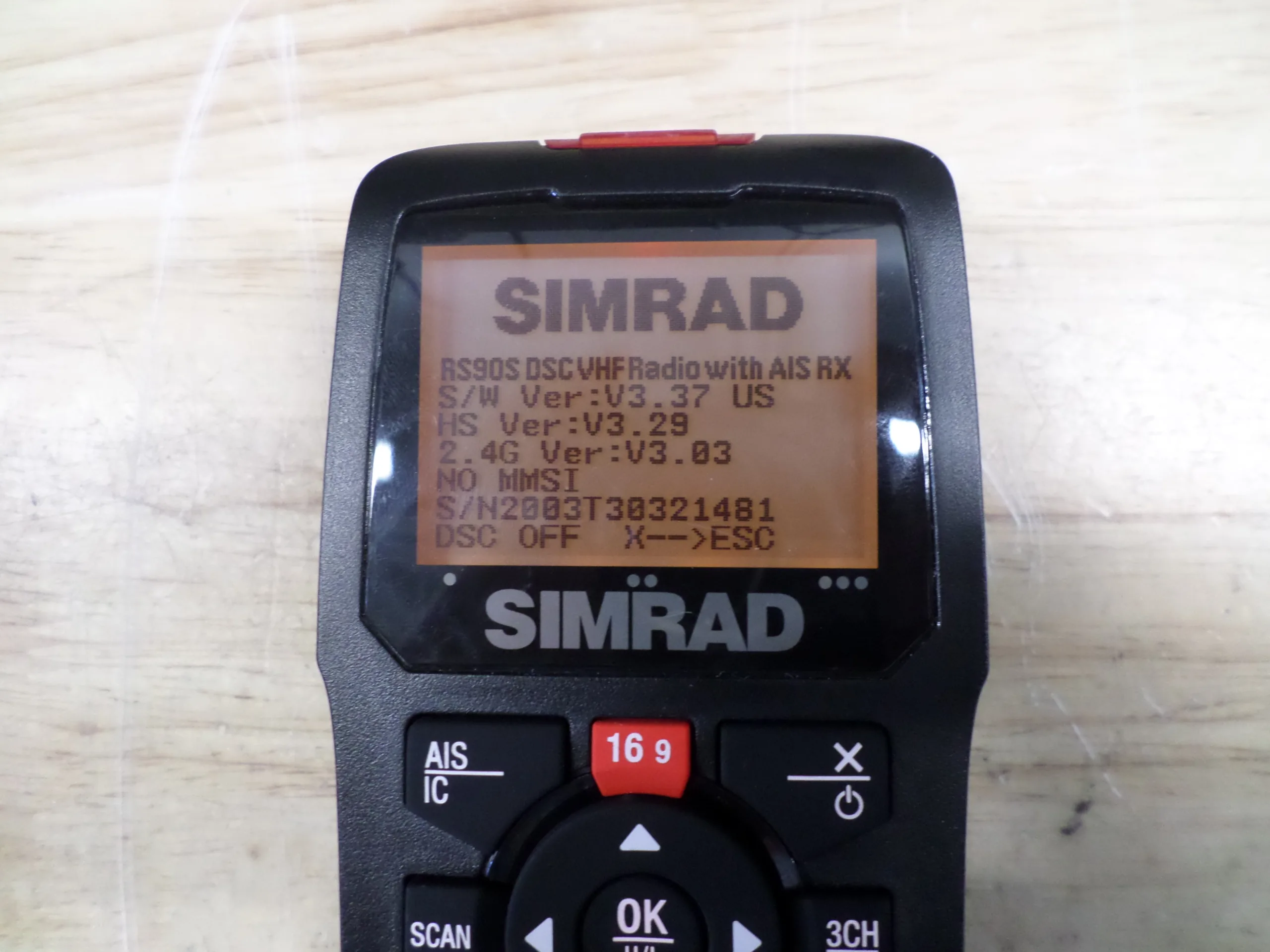 Simrad RS90S Black Box Marine VHF with AIS Receiver *Fully Tested