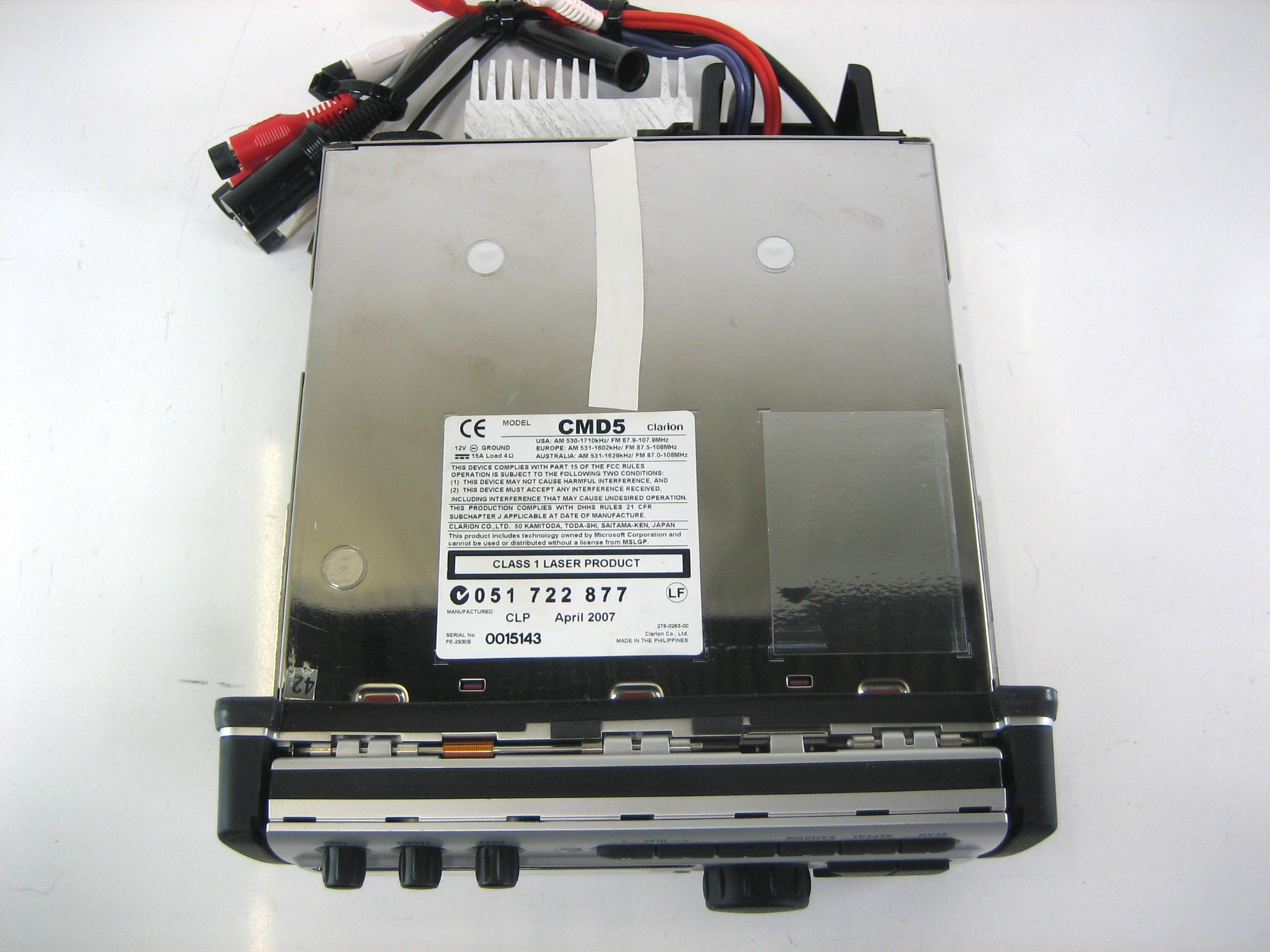 Clarion CMD5 Marine AM FM CD MP3 Entertainment Stereo Receiver - Max ...