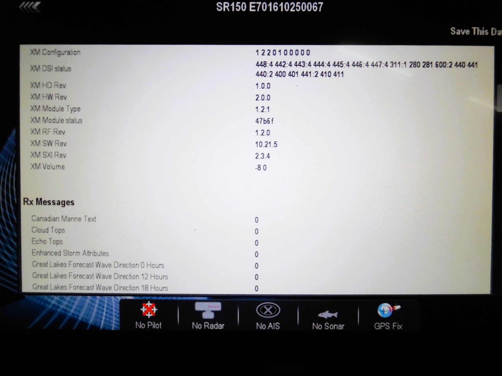 Raymarine SR150 Sirius XM/WX Weather Module w/Antenna & Cables - E70161 ...