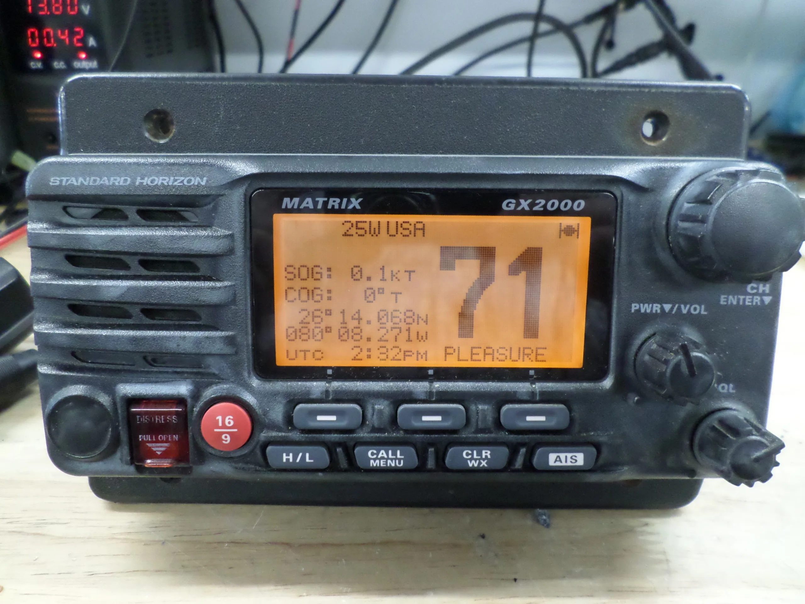 Standard Horizon Matrix GX2000 Marine VHF Radio with Rear Attached Mic Max Marine Electronics