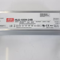 Mean Well HLG-185H-24B Dimmable LED Driver IP67, PFC, Metal Case Max Power: 187 Watts Fully Tested