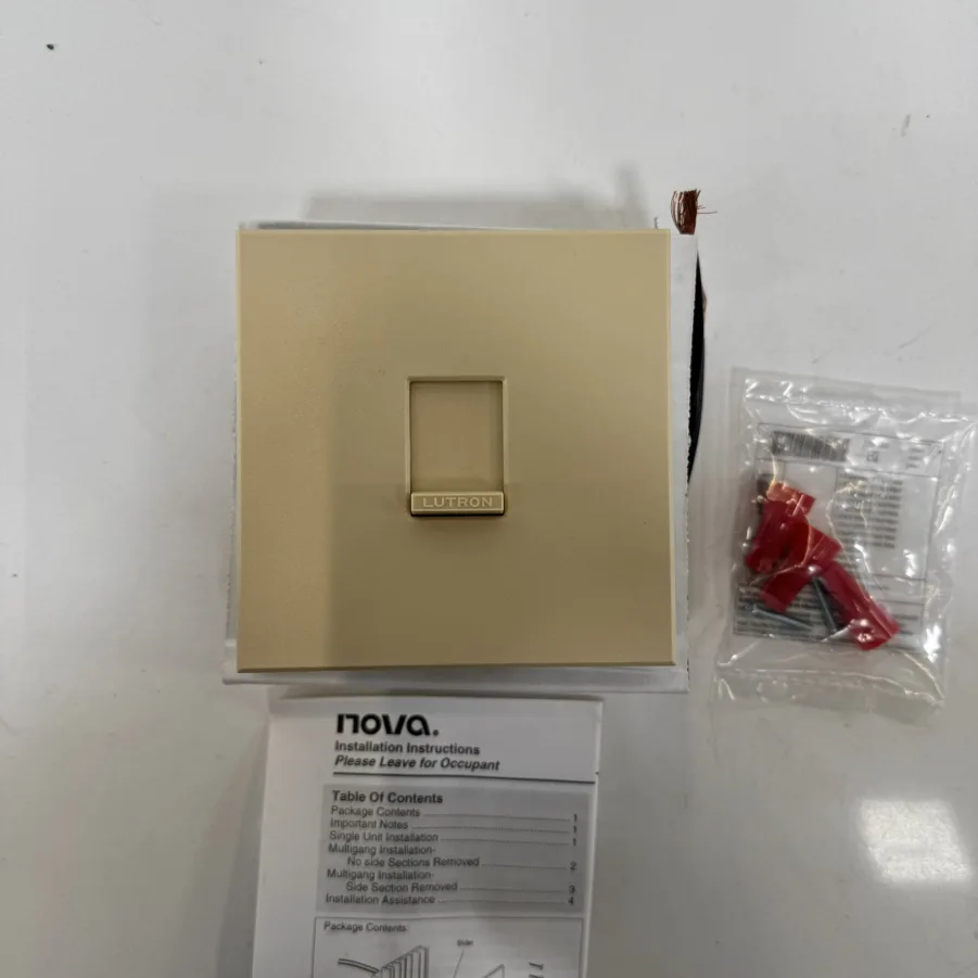 Lutron 4LZ49A SPST Incandescent Dimmer Switch 1500 Watts NOVA - NEW - Image 4
