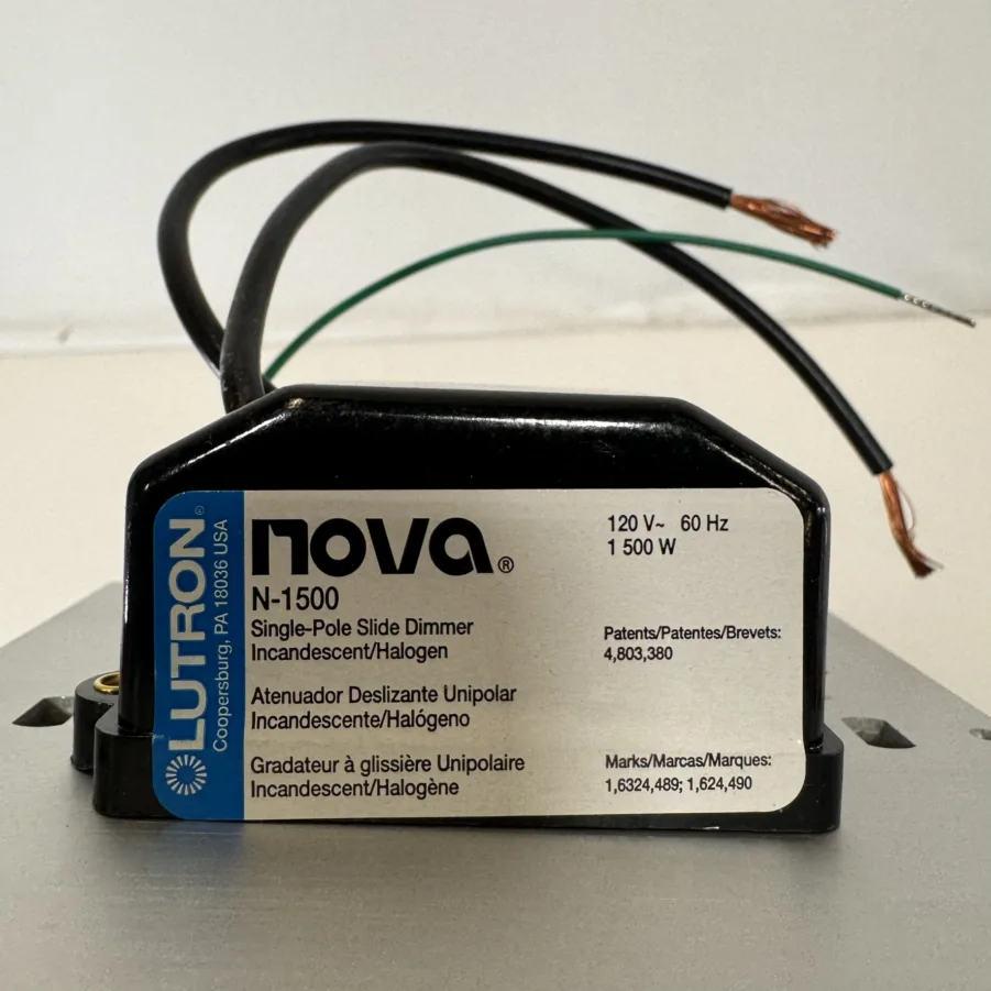 Lutron 4LZ49A SPST Incandescent Dimmer Switch 1500 Watts NOVA - NEW - Image 7