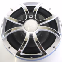 Wet Sounds REVO 12HP-S4-BV2 12'' Free-Air Sub w/ White & Chrome Grille & RGB LED Ring Kit