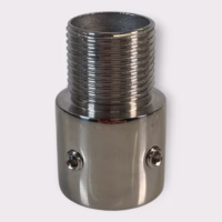 D Lilly 2020-5 Stainless Steel 1" Pipe Adapter (Replaces Shakespeare 4705) **New**