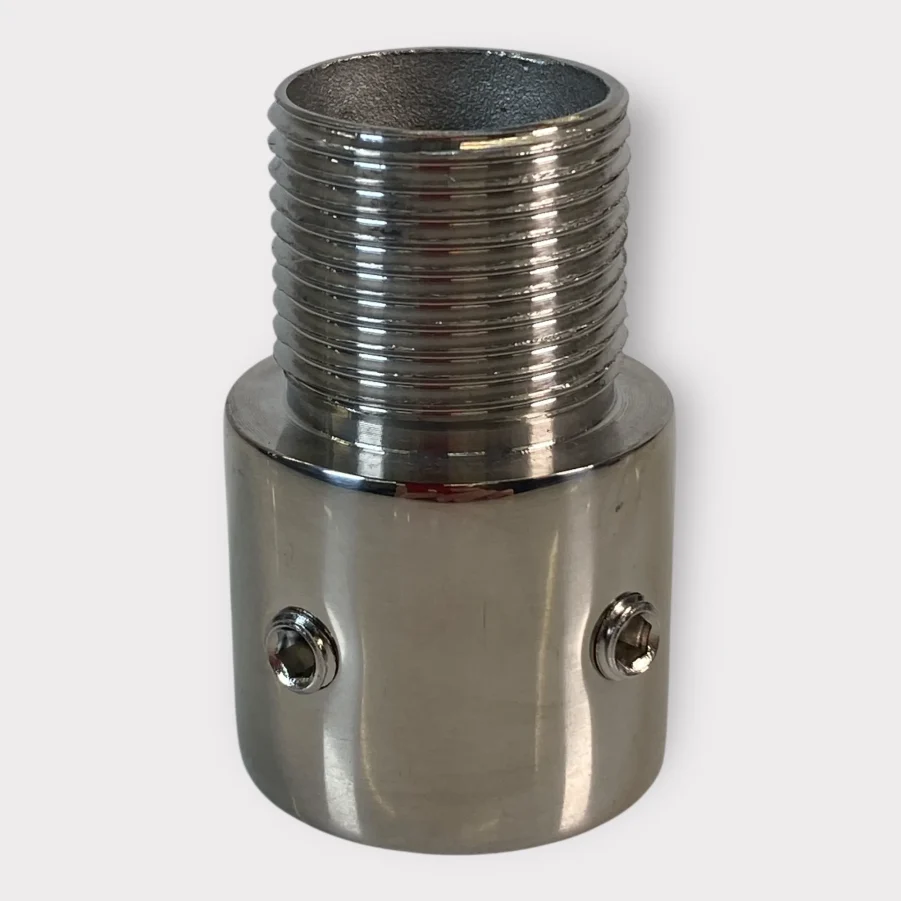 D Lilly 2020-5 Stainless Steel 1" Pipe Adapter (Replaces Shakespeare 4705) **New**