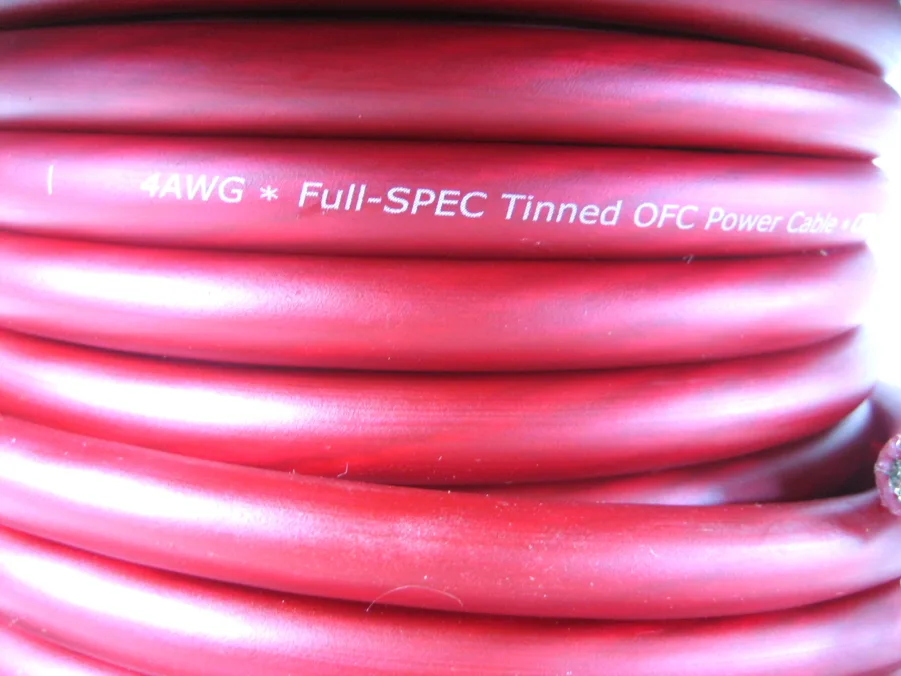 Wet Sounds Wet Wire Series Red Frost 4 Gauge Amp Wire - 33Ft Spool 90 Day Warranty - Image 6