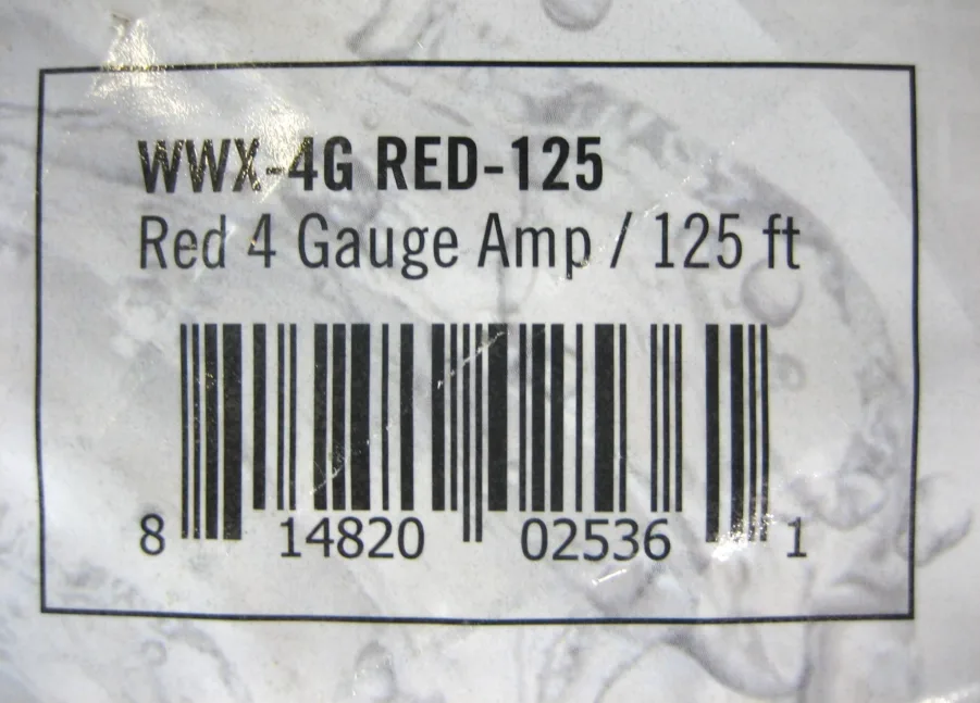 Wet Sounds Wet Wire Series Red Frost 4 Gauge Amp Wire - 33Ft Spool 90 Day Warranty - Image 8