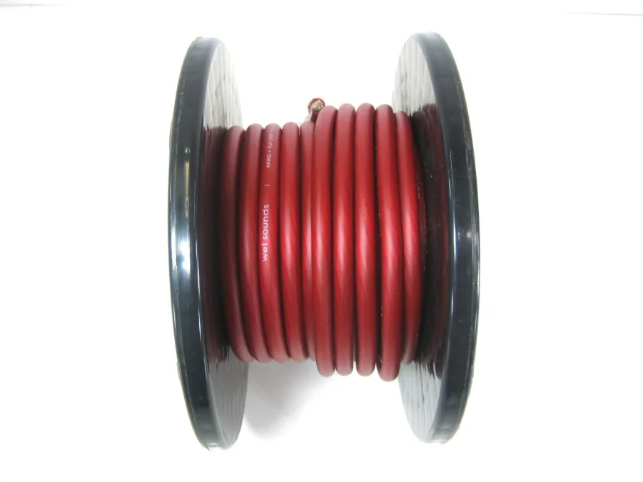 Wet Sounds Wet Wire Series Red Frost 4 Gauge Amp Wire - 33Ft Spool 90 Day Warranty - Image 4