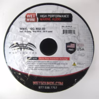 Wet Sounds Wet Wire Series Red Frost 1/0 Gauge Amp Wire - 27Ft Spool 90 Day Warranty