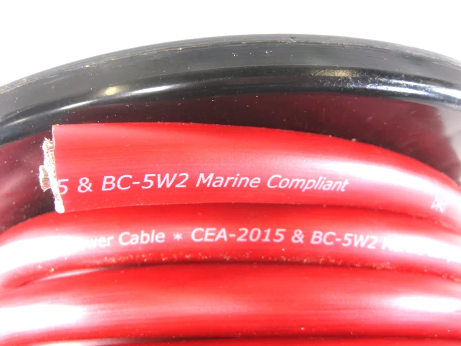Wet Sounds Wet Wire Series Red Frost 1/0 Gauge Amp Wire - 27Ft Spool 90 Day Warranty - Image 5
