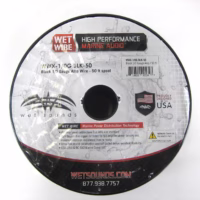 Wet Sounds Wet Wire Series Black Frost 1/0 Gauge Amp Wire 17FT Spool 90 Day Warranty