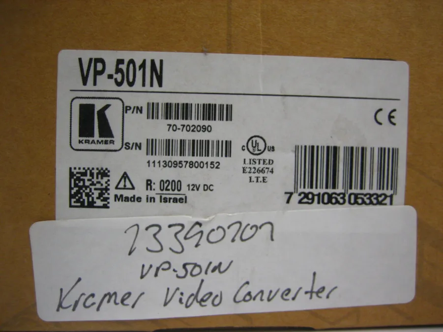 Kramer VP-501N Computer Graphics Video & HDTV Scan Converter *NEW IN BOX* - Image 3
