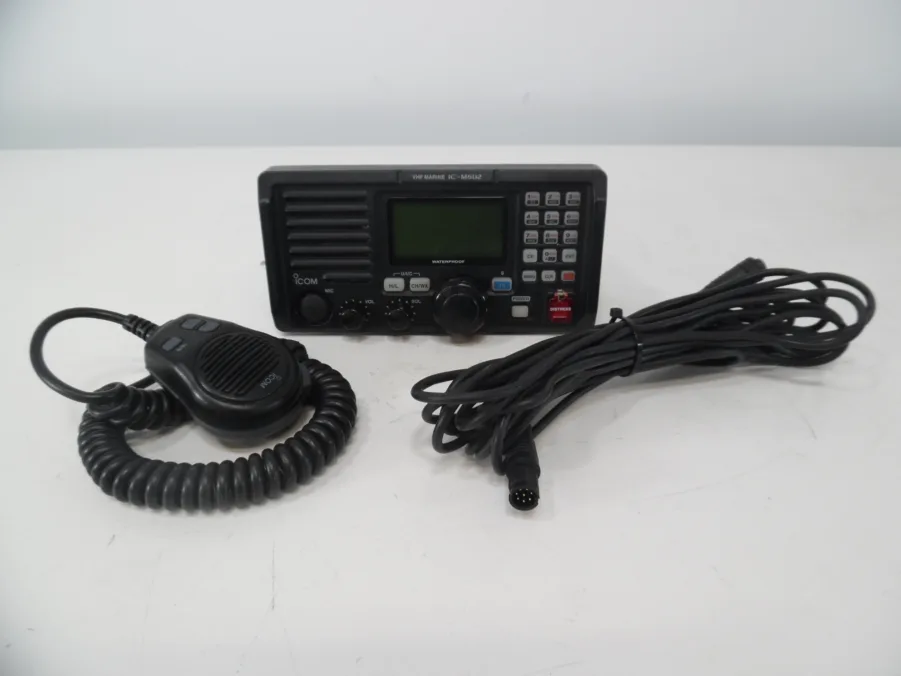 ICOM IC-M602 Marine DSC VHF Radio W/ Remote Mic Setup- Tested