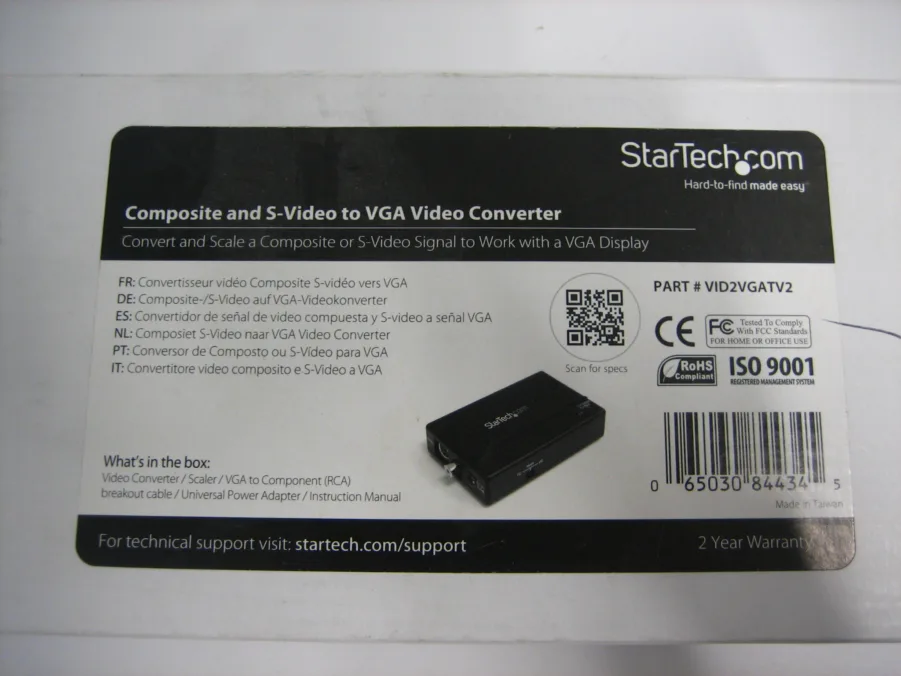 Startech VID2VGATV2 Composite & S-Video to VGA Video Converter *NEW & COMPLETE* - Image 3
