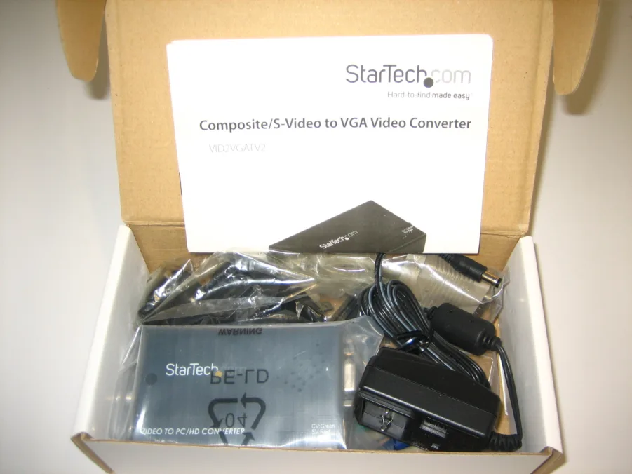 Startech VID2VGATV2 Composite & S-Video to VGA Video Converter *NEW & COMPLETE* - Image 6