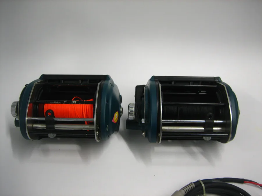 Miya Epoch *PAIR OF ELECTRIC TEASER/DREDGE REELS* Super US-9 HD 24v w/ Pwr Cords - Image 11