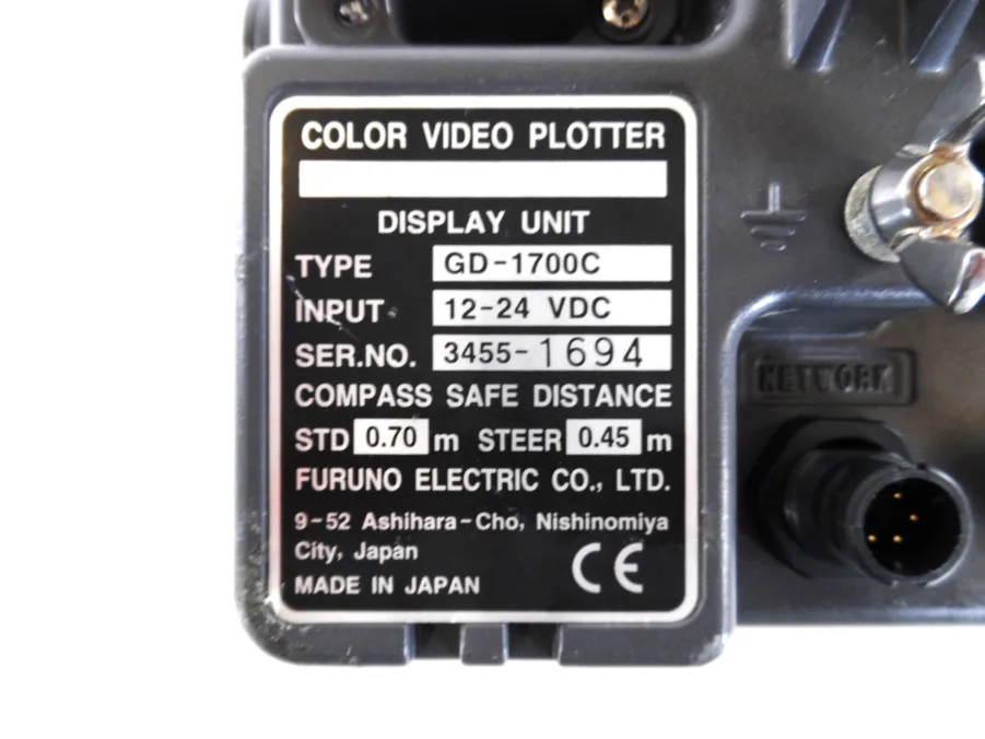 Furuno GD-1700C/NT C-MAP NavNet VX1 7″ Chartplotter Display *Tested/Updated* - Image 14