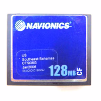Navionics 128MB CF Chart Card CF/906G "US Southeast - Bahamas" Jan 2006 Tested 90 Day Warranty