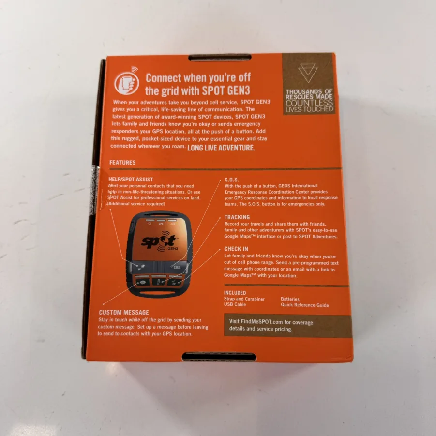 Spot Gen3 Satellite GPS Messenger - ORANGE - NEW Old Inventory - SOS Tracking - Image 3
