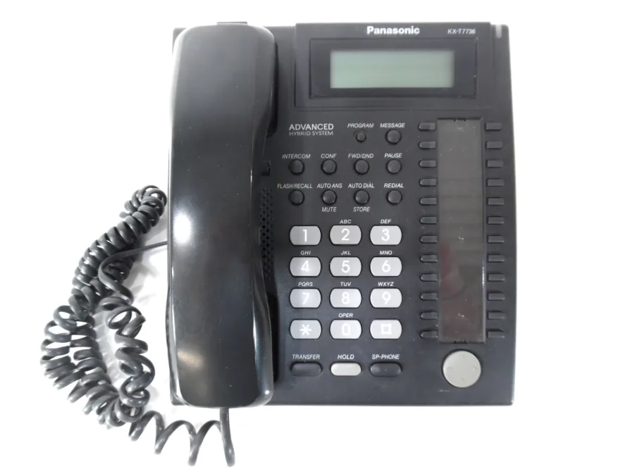 Panasonic KX-T7736 Advanced Hybrid System Black 24 Button Display ...