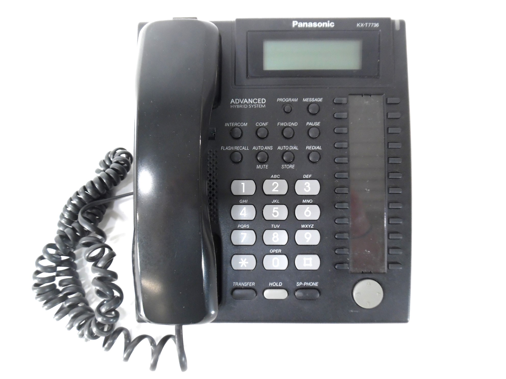 Panasonic KX-T7736 Advanced Hybrid System Black 24 Button Display ...