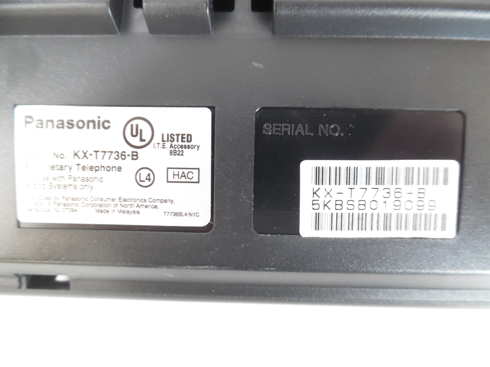 Panasonic KX-T7736 Advanced Hybrid System Black 24 Button Display ...