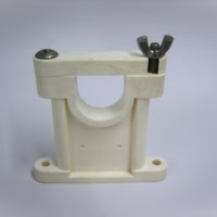 D. Lilly 304 White Plastic Stand-off Bracket Mount for 1.5" OD Antennas NEW BLEM