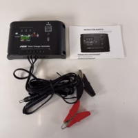 Digital 10A Solar Panel Cell PWM Regulator Charger- 12 or 24v