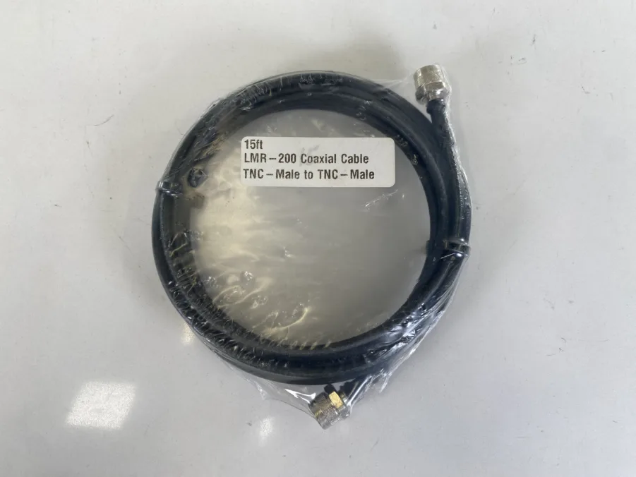 Pasternack Enterprises 15ft LMR200 Low Loss 50 ohm Coax Cable TNC-Male