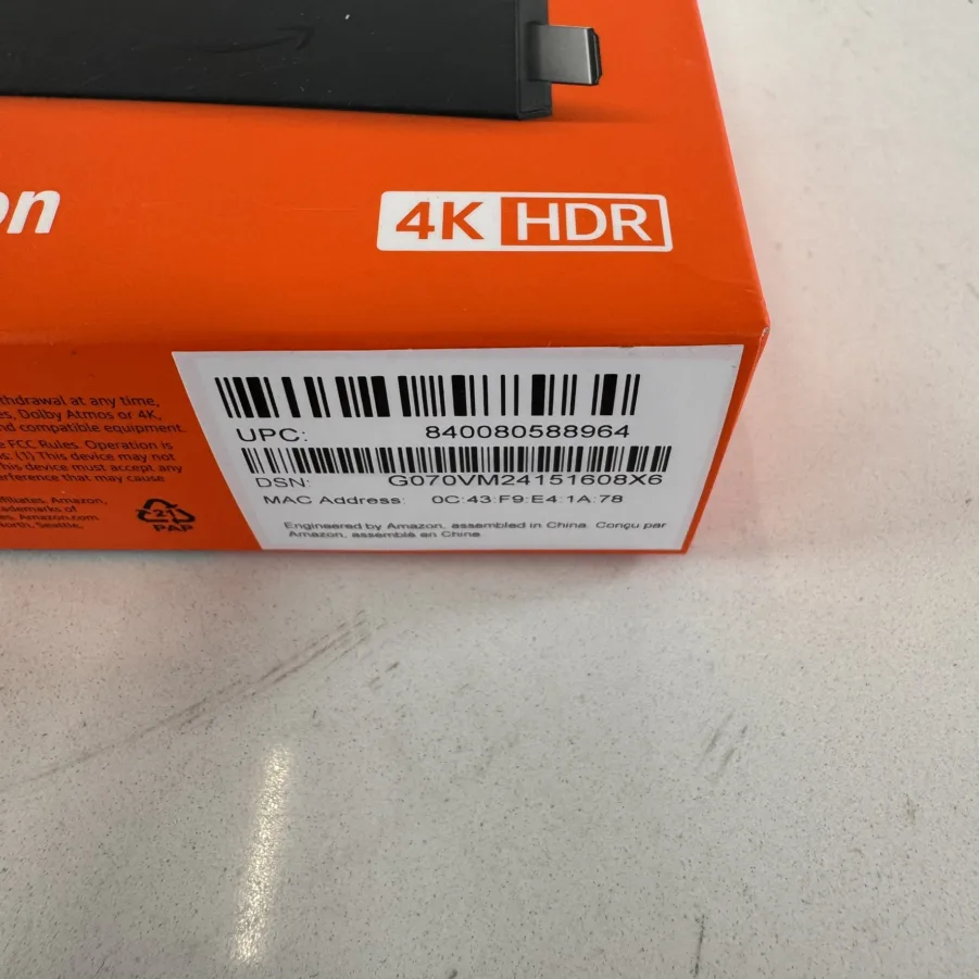 Amazon Fire TV Stick 4K Streaming Device HDMI (GEN 3) + Remote NEW