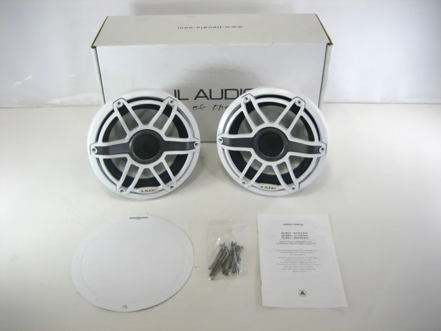 JL Audio M6-880X-S-GwGw 8.8” Marine Speakers White Sports Grille Fully Tested 90 Day Warranty