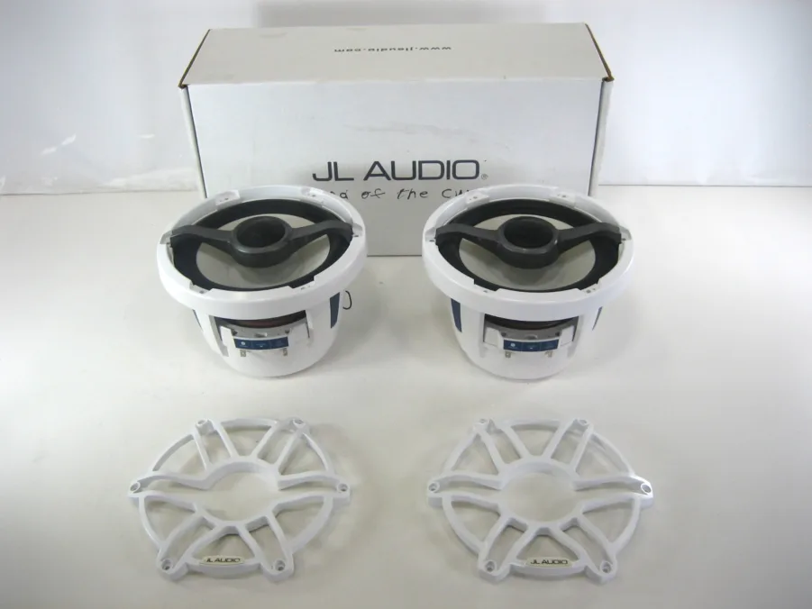 JL Audio M6-880X-S-GwGw 8.8” Marine Speakers White Sports Grille Fully Tested 90 Day Warranty - Image 3