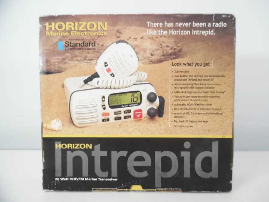 Standard Horizon GX1260S Intrepid VHF Marine Radio w/ Mic **NEW** - Tested - Image 14