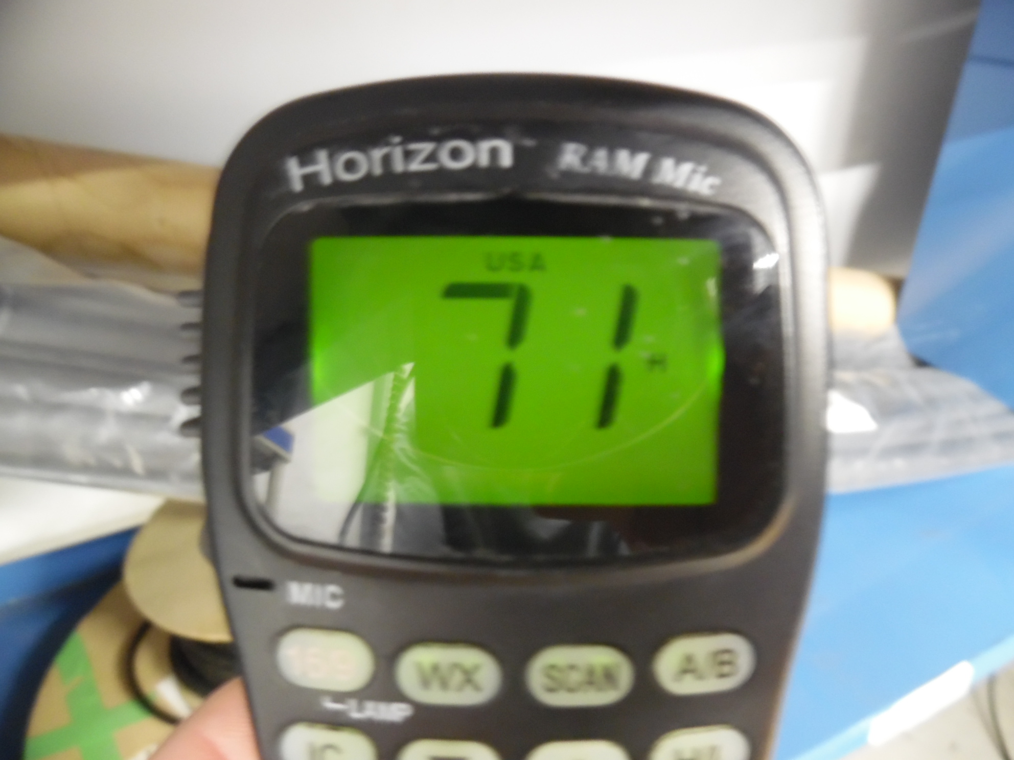 Standard Horizon CMP23W RAM Mic Handset Black/White Cord Tested