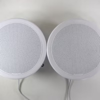 Fusion FM-F77RW 7.7" Flush-Mount Marine Speakers (Round White Grilles) Tested 90 Day Wrnty